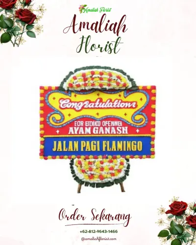 Bunga Papan Congratulation di Kubangsari